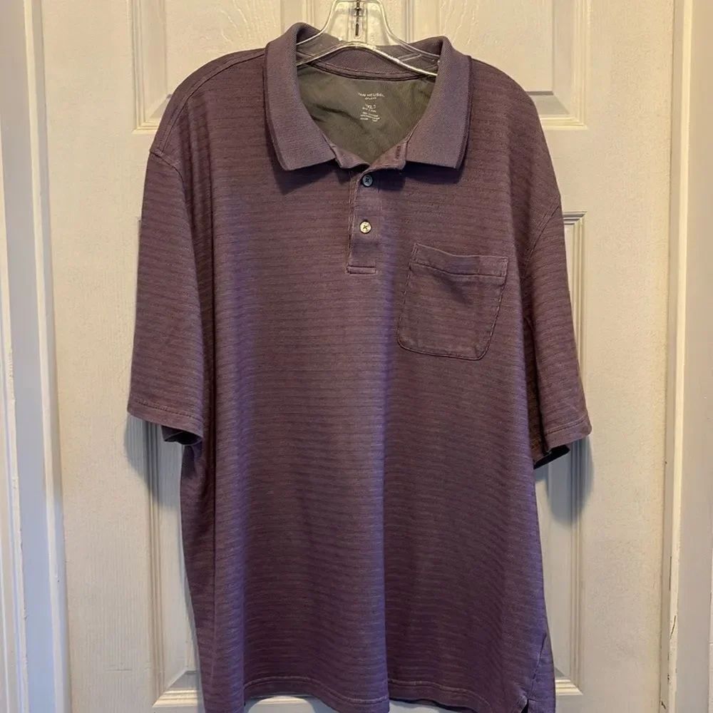 Men’s Van Heusen Polo Shirt light purple 3 XLT